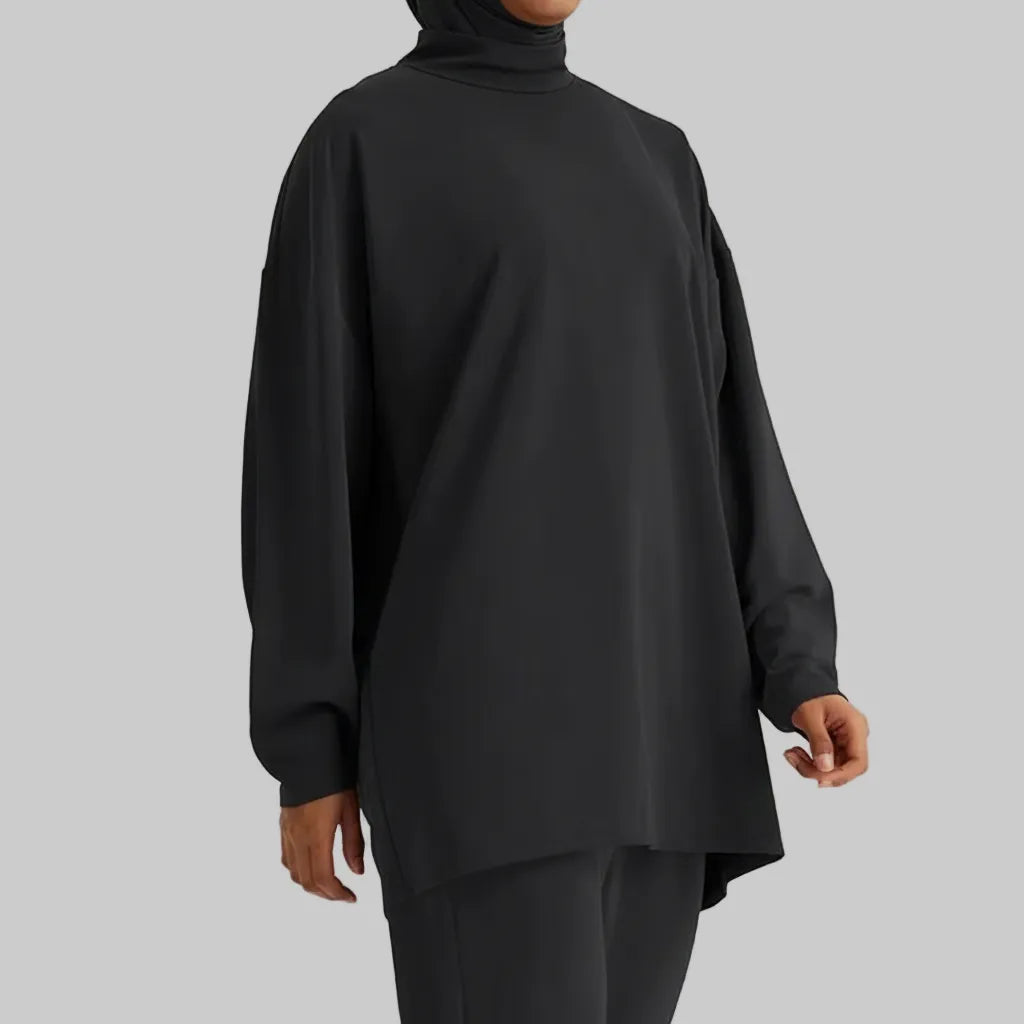 Camiseta gym mujer manga larga modest sport
