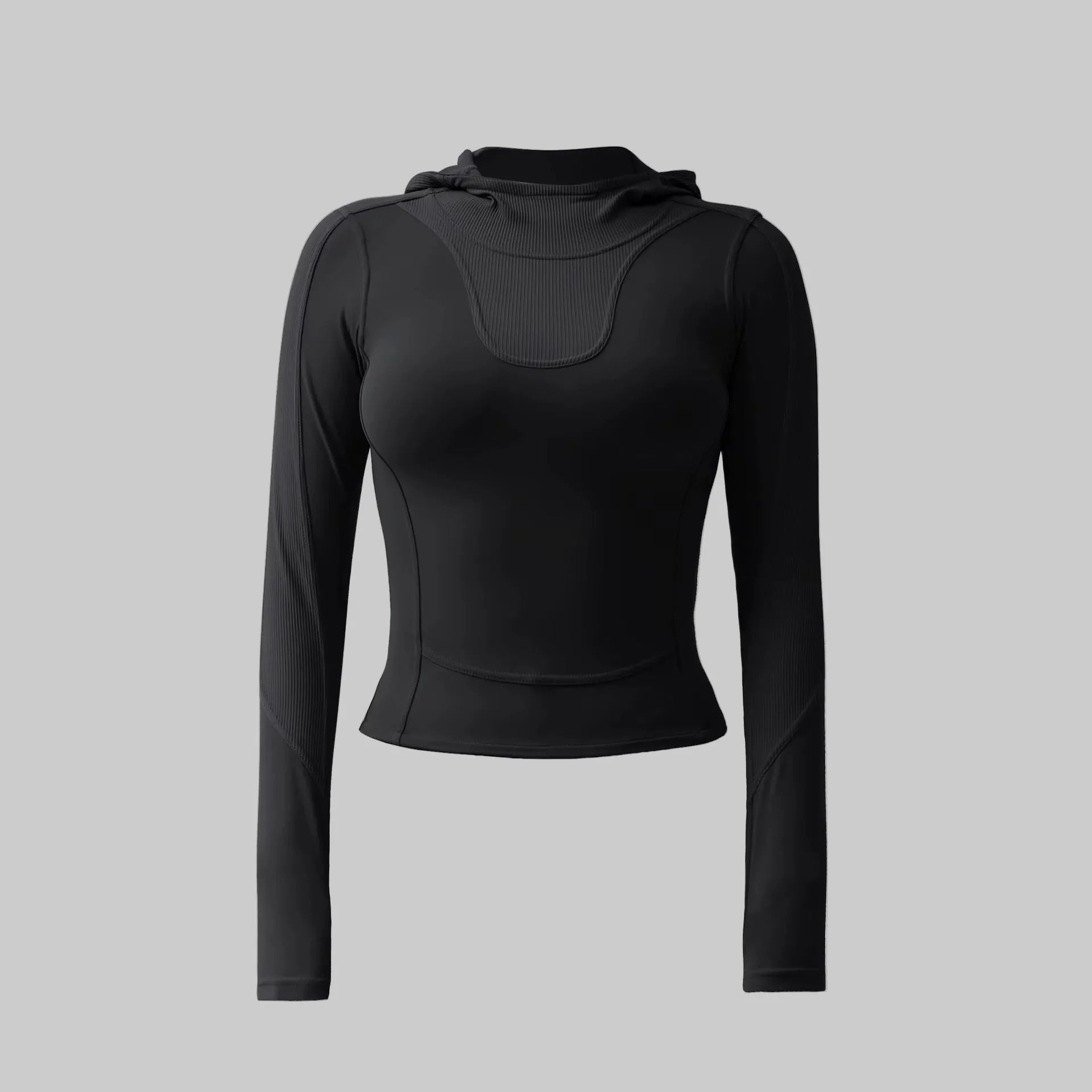 Chaqueta fitness mujer con capucha transpirable
