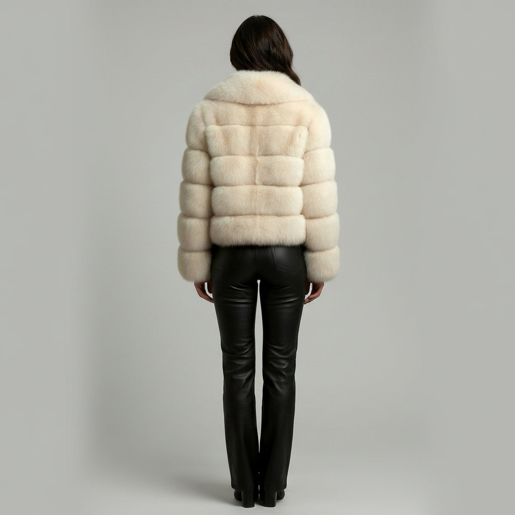 ABRIGO DE PIEL SINTETICA