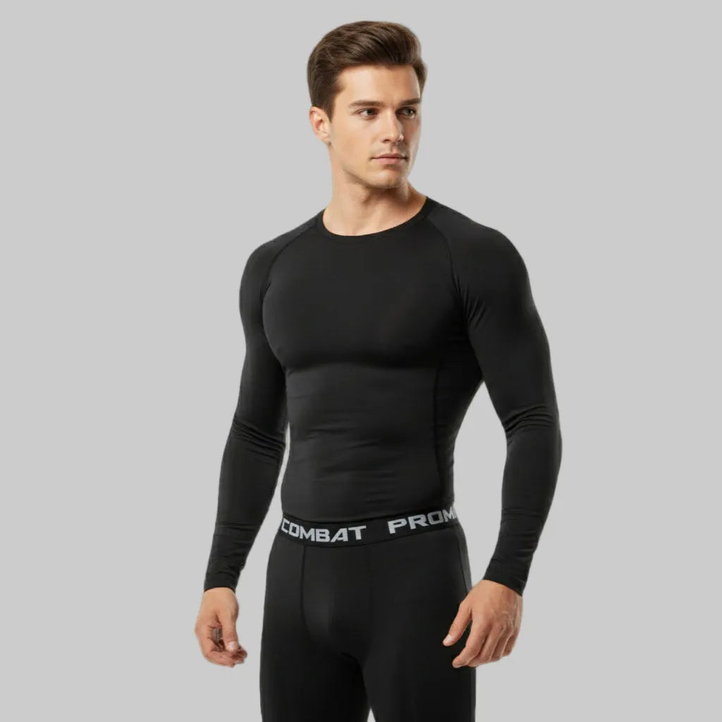 Set fitness hombre negro para entrenamiento intensivo
