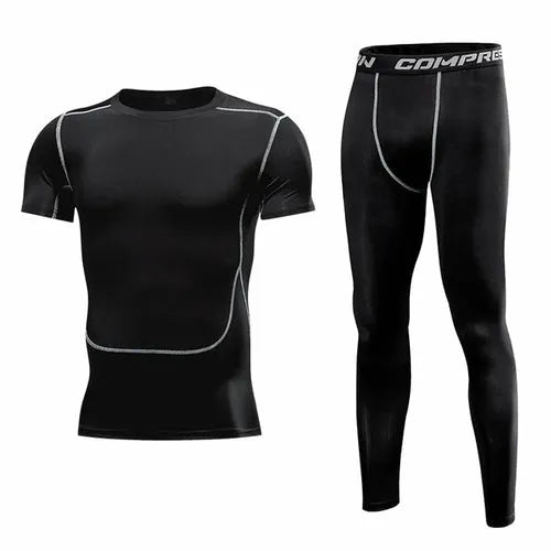 Set fitness corto hombre ropa deportiva para running y gimnasio
