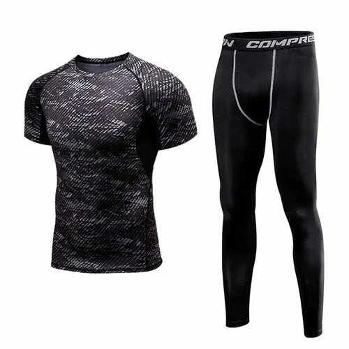 Set fitness hombre ropa deportiva para running y gimnasio
