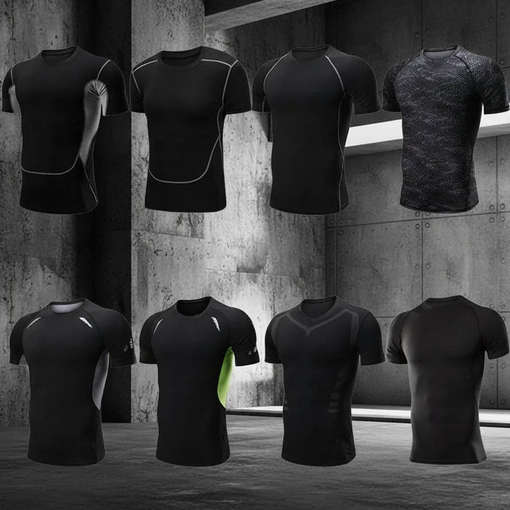 Set fitness hombre negro para entrenamiento intensivo
