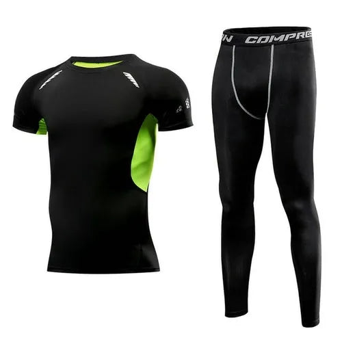Set fitness hombre ropa deportiva para running y gimnasio
