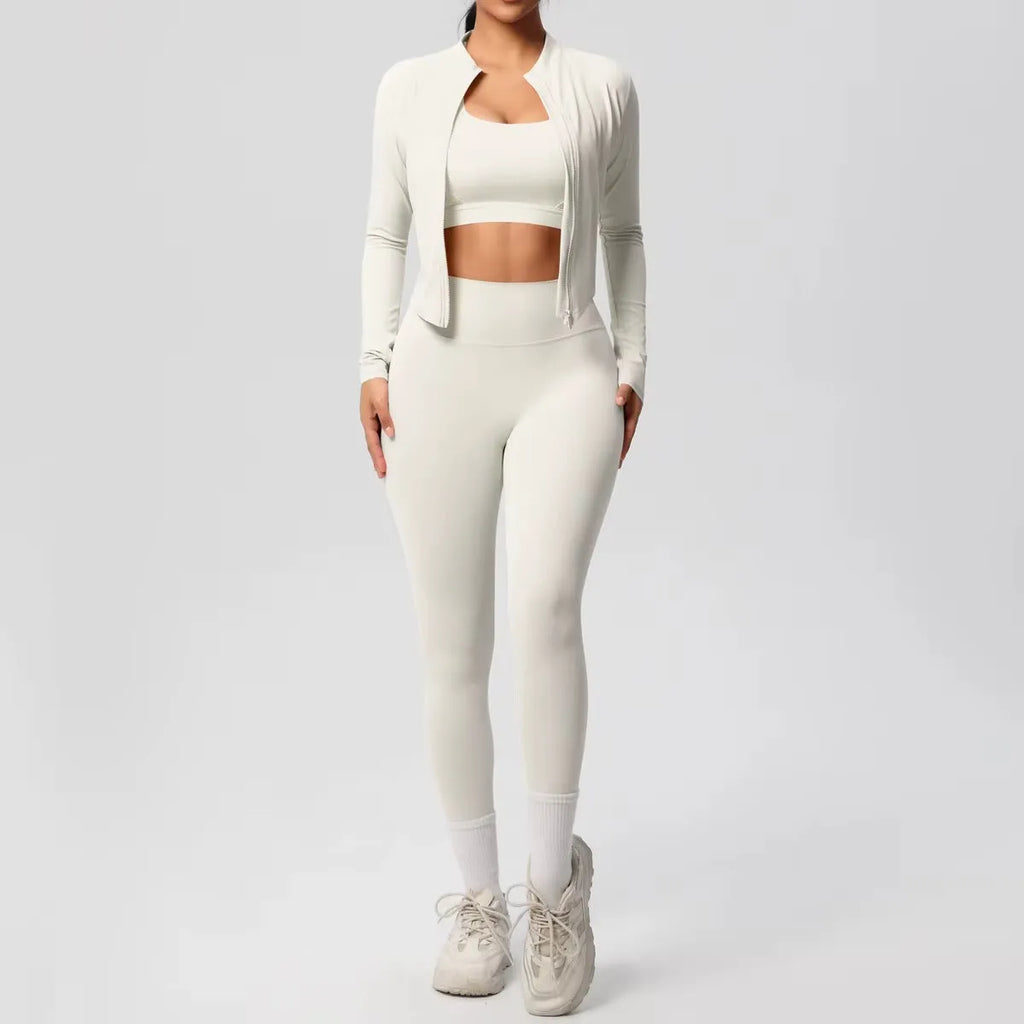 Conjunto gym mujer 3 piezas MOVEON premium
