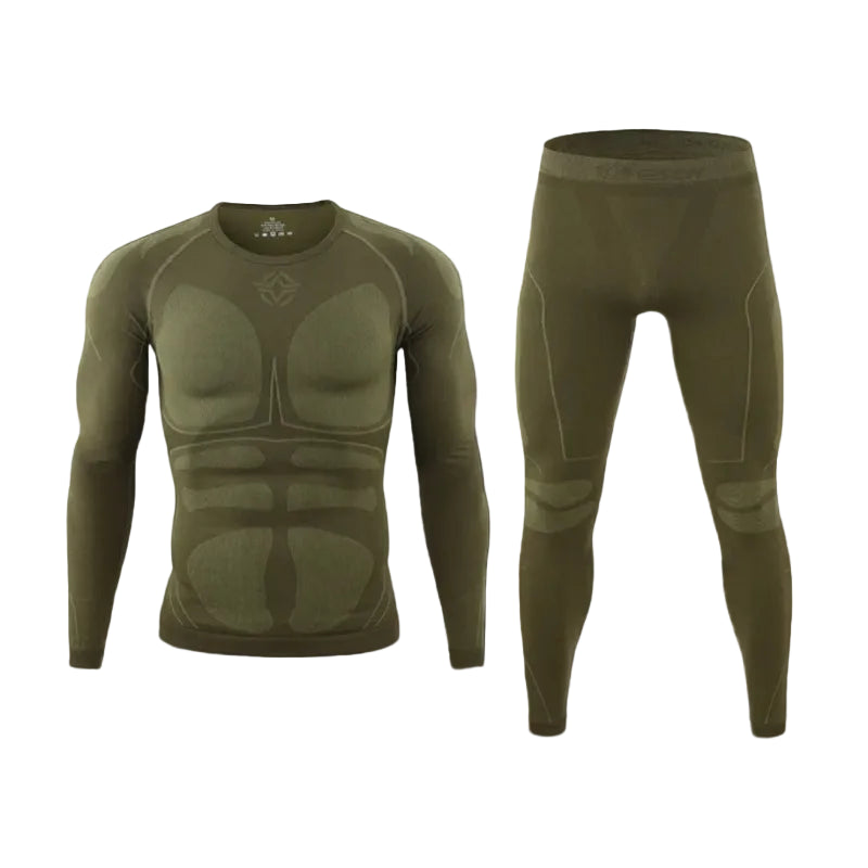 Conjunto térmico hombre ajustado para deportes invierno
