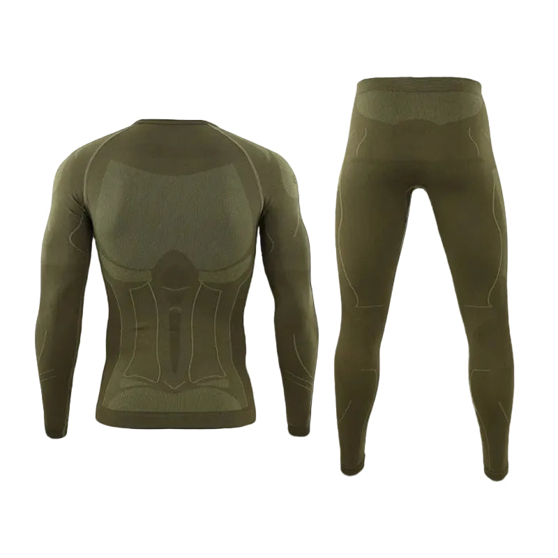 Ropa térmica compresión hombre táctica negro
