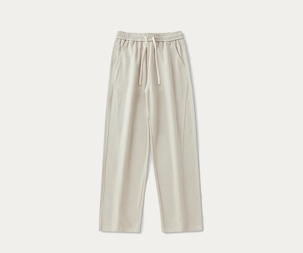 Pantalones jogger hombre anchos beigge
