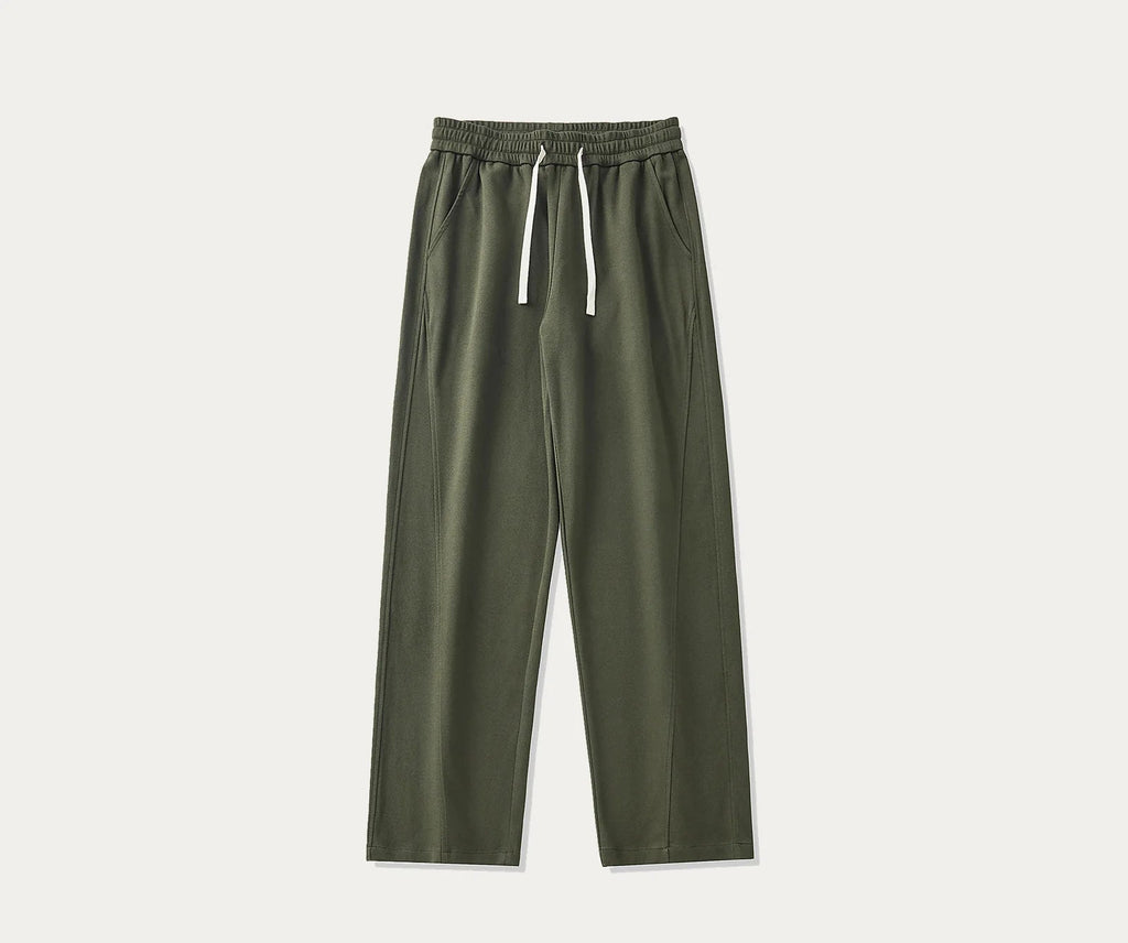 Pantalones jogger hombre anchos verdes
